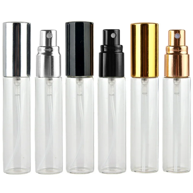 20pcs/lot 5ML 10ML 15ML Transparent Thin Glass Spray Bottle Sample Vials Portable Mini Perfume Atomizer Gold Silver Cap
20pcs/lot 5ML 10ML 15ML Transparent Thin Glass Spray Bottle Sample Vials Portable Mini Perfume Atomizer Gold Silver Cap