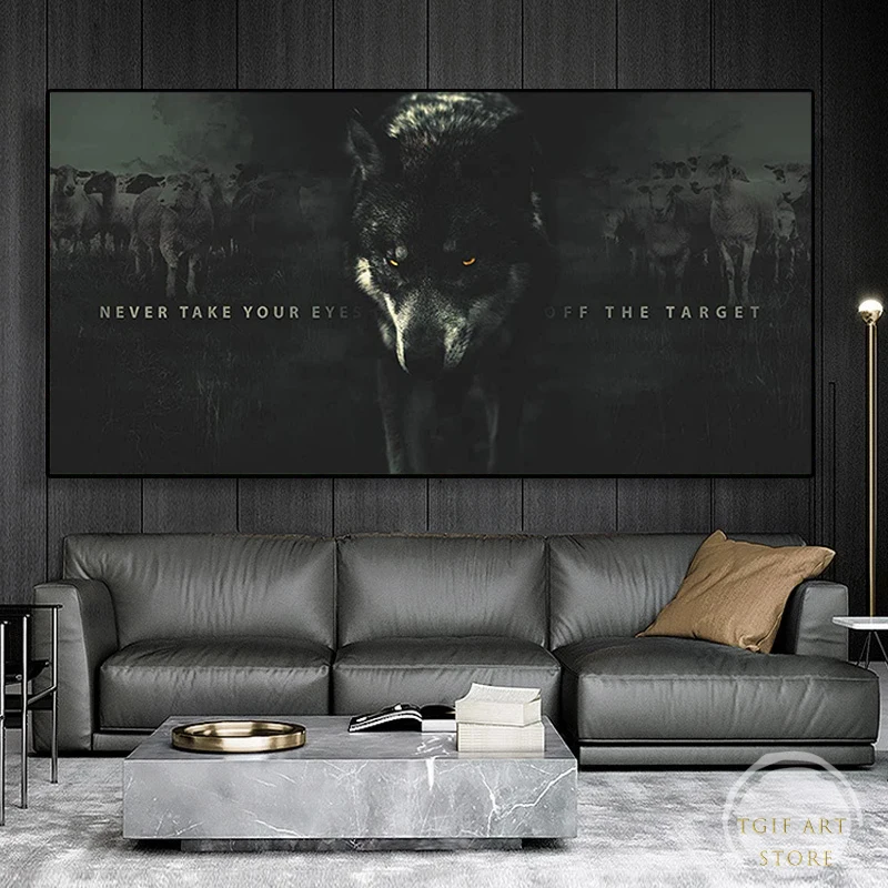 Eyes on The Target Qoutes Poster Wolf Motivational Wall Art Canvas Painting Wolves Quote Gift Office Home Decor Unframed
Eyes on The Target Qoutes Poster Wolf Motivational Wall Art Canvas Painting Wolves Quote Gift Office Home Decor Unframed