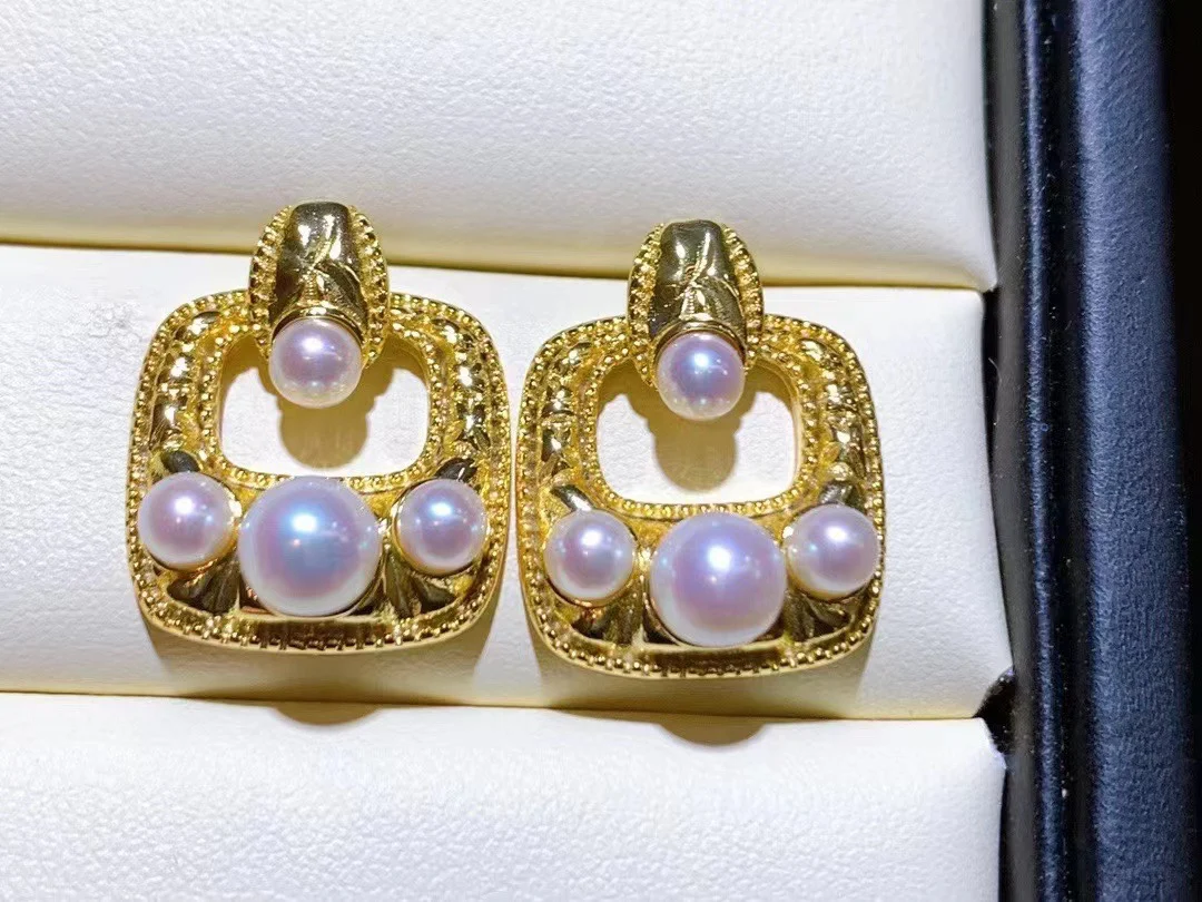 Natural Freshwater Pearl Beads Earrings Square Design 7-8mm Multi Pearl Beads Jewelry
Natural Freshwater Pearl Beads Earrings Square Design 7-8mm Multi Pearl Beads Jewelry