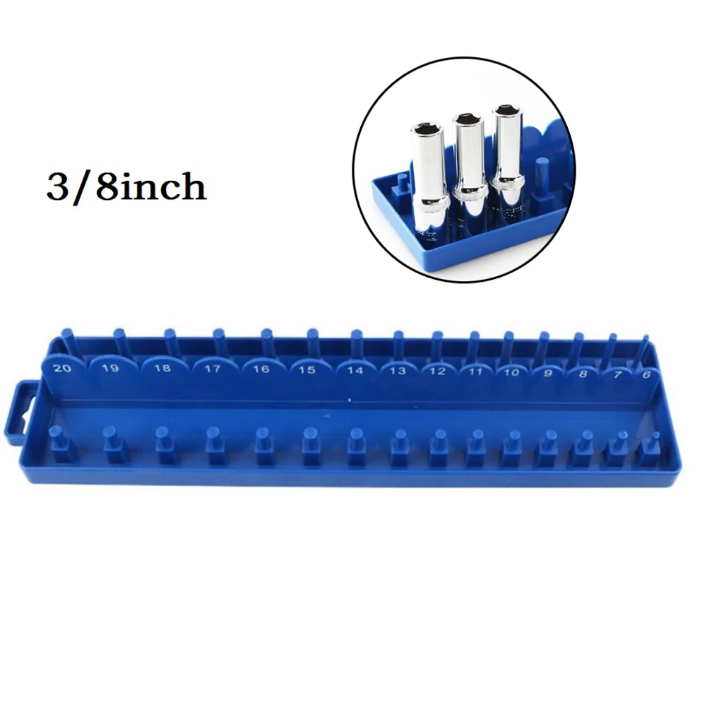 3/8inch Metric Socket Storage Organizer Holder Bracket Plastic Socket Tray Rack Placing Socket Wrenches Tool Storage
3/8inch Metric Socket Storage Organizer Holder Bracket Plastic Socket Tray Rack Placing Socket Wrenches Tool Storage