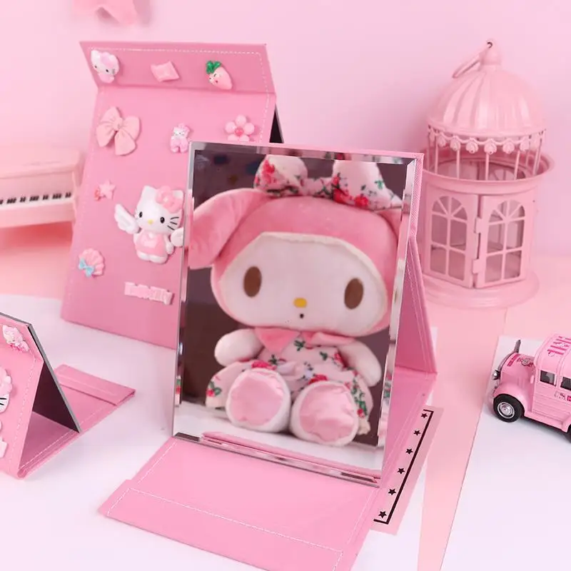 Cartoon Cute Hello Kitty Makeup Mirror Portable Portable Female Student Mini Flip Folding Makeup Small Mirror Dormitory Desktop
Cartoon Cute Hello Kitty Makeup Mirror Portable Portable Female Student Mini Flip Folding Makeup Small Mirror Dormitory Desktop