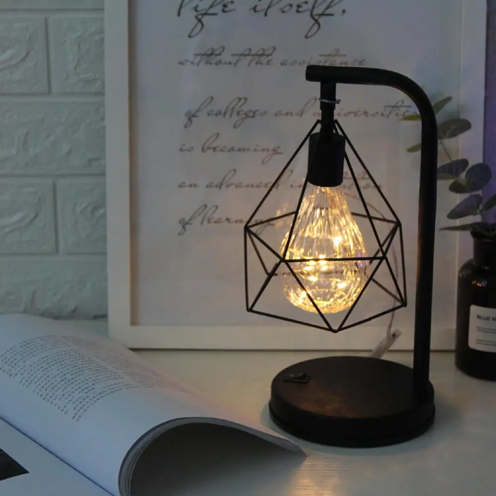 Retro Iron Art Minimalist Table Lamp Battery Powered Reading Lamp Vintage NightLamp for Bedroom Bedside Lighting Decoration
Retro Iron Art Minimalist Table Lamp Battery Powered Reading Lamp Vintage NightLamp for Bedroom Bedside Lighting Decoration
