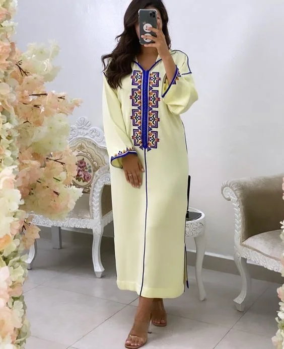 Abaya For Women Dubai New 2023 Embroidery Muslin Kaftan For Wedding Loose Women Dress Moroccan Caftan Woman Female Clothing
Abaya For Women Dubai New 2023 Embroidery Muslin Kaftan For Wedding Loose Women Dress Moroccan Caftan Woman Female Clothing