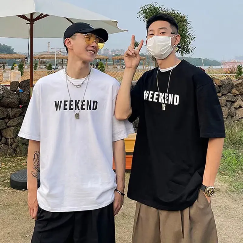 Fashion Print Men T-shirts Letter Short Sleeve Summer Oversized Women Tops Casual Male Summer Tee Shirts
Fashion Print Men T-shirts Letter Short Sleeve Summer Oversized Women Tops Casual Male Summer Tee Shirts