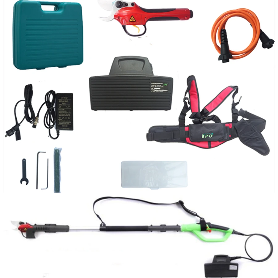 Telescopic electric pruning shear with li-ion battery long extension long pole
Telescopic electric pruning shear with li-ion battery long extension long pole