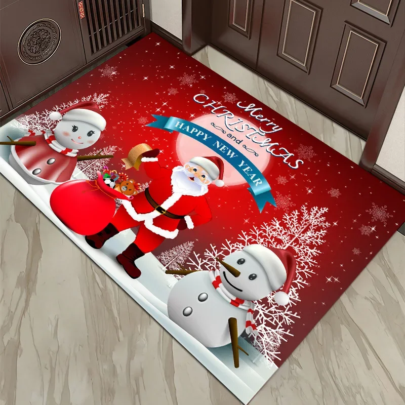 Christmas Floor Mats Red Santa Claus Snowman Festive Christmas Decor Floor Mat Entrance Hall Balcony Absorbent Anti-slip Doormat
Christmas Floor Mats Red Santa Claus Snowman Festive Christmas Decor Floor Mat Entrance Hall Balcony Absorbent Anti-slip Doormat