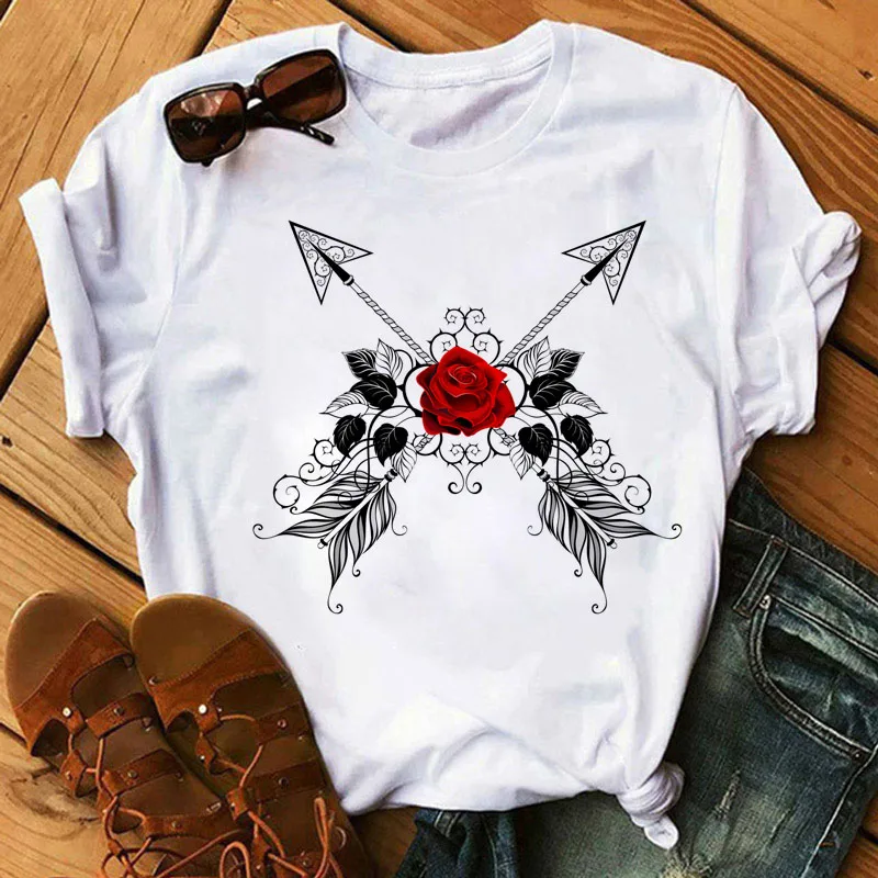 Women's T-shirt Casual Fashion Crop Tops Summer Rose Butterfly Print 3d Clothing Oversized Trendy Harajuku Stitch Women Clothing
Women's T-shirt Casual Fashion Crop Tops Summer Rose Butterfly Print 3d Clothing Oversized Trendy Harajuku Stitch Women Clothing