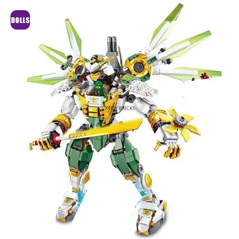 New 929pcs Ninja Lloyd Titan Mech Robot DIY Building Blocks Sets with Figures Educational Compatible 70676 Toys for Children
New 929pcs Ninja Lloyd Titan Mech Robot DIY Building Blocks Sets with Figures Educational Compatible 70676 Toys for Children