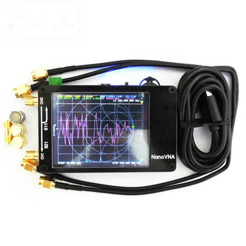 Векторный анализатор сети NanoVNA hugen 2 8 дюйма с ЖК-дисплеем HF VHF UHF UV 50 кГц ~ 300 МГц