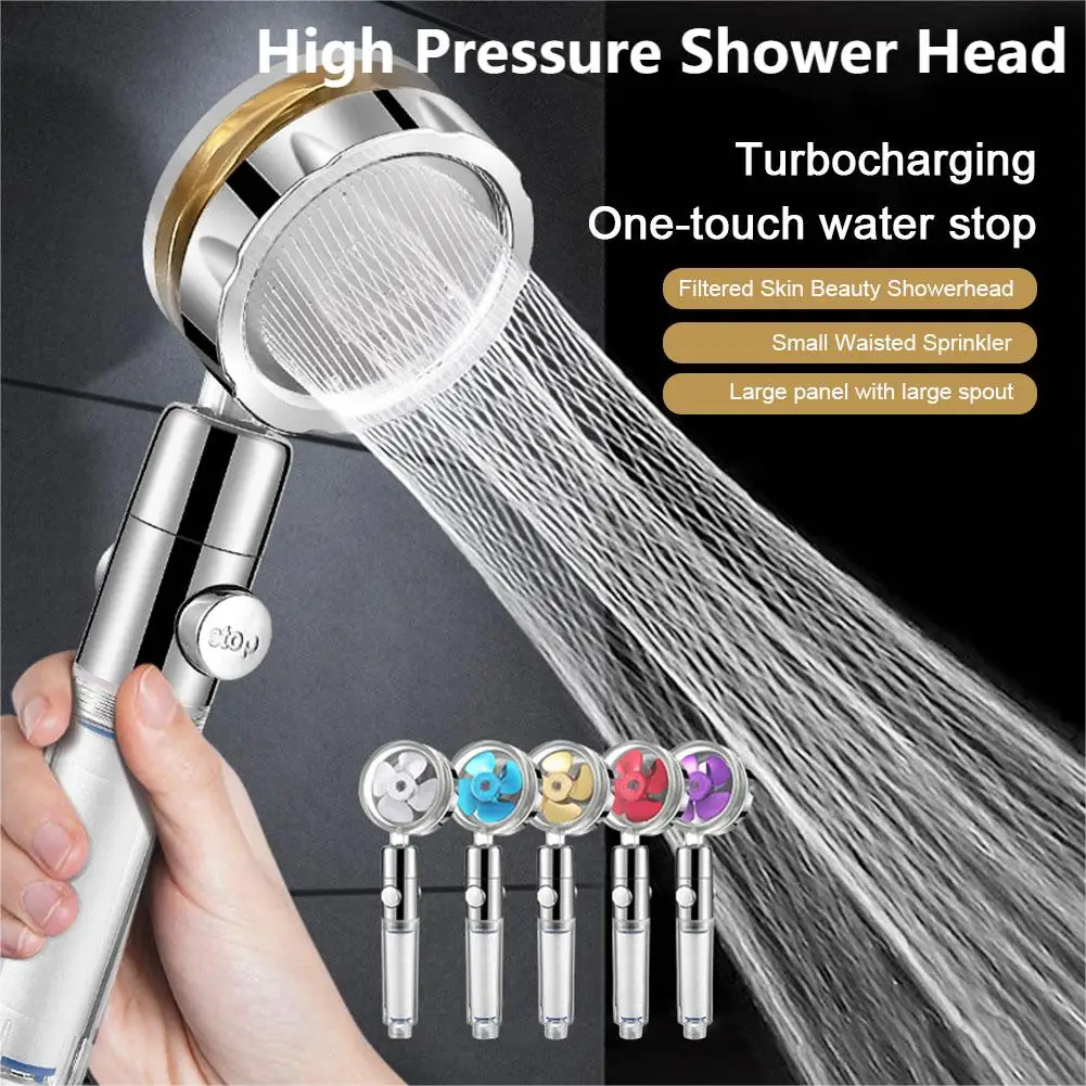 Propeller Shower Head Water Saving Rainfall 360 Degrees Rotating With Fan Filter High Pressure Spray Nozzle Bathroom Accessories
Propeller Shower Head Water Saving Rainfall 360 Degrees Rotating With Fan Filter High Pressure Spray Nozzle Bathroom Accessories