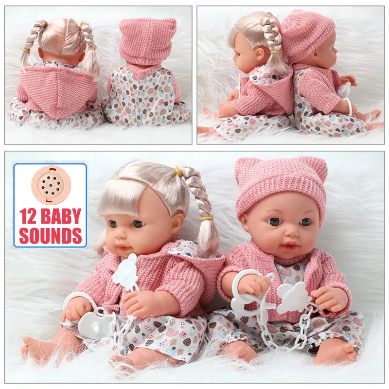 10 Inch Full Body High Quality Silicone Voice Baby Doll Lifelike Toddler Mini Reborn Doll Surprise Children -40
10 Inch Full Body High Quality Silicone Voice Baby Doll Lifelike Toddler Mini Reborn Doll Surprise Children -40
