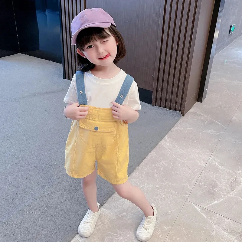 Summer Children's Suspenders Girls Suspender Shorts Fashion All-match Baby Overalls Pure Cotton Children's Casual Shorts
Summer Children's Suspenders Girls Suspender Shorts Fashion All-match Baby Overalls Pure Cotton Children's Casual Shorts