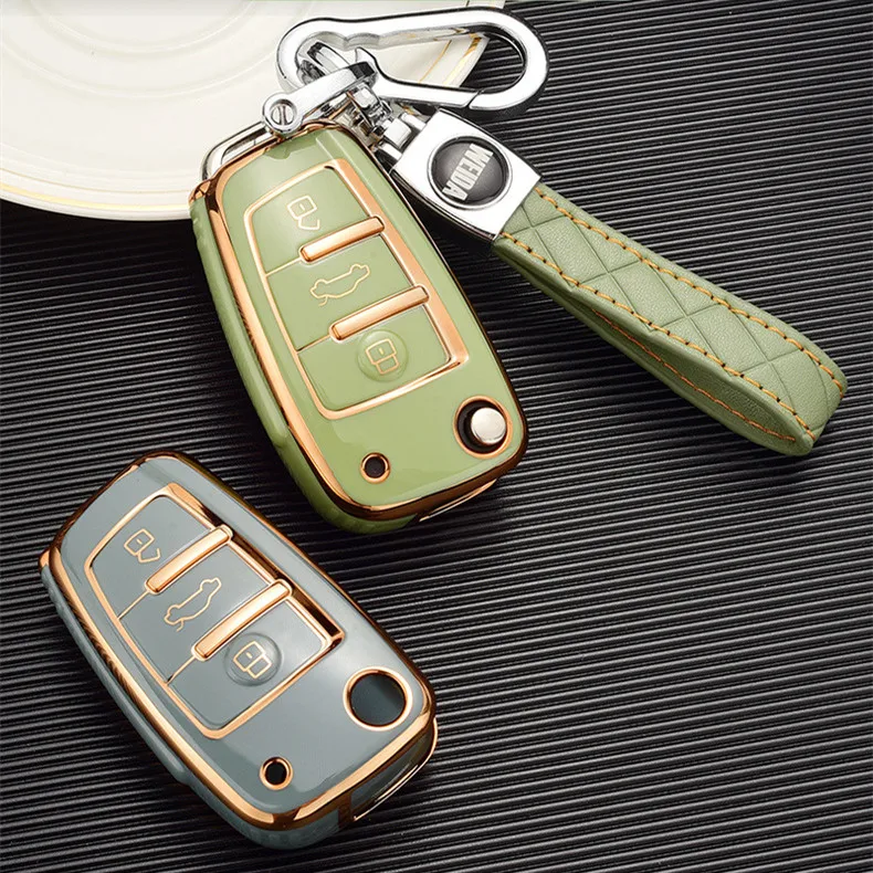 Electroplating TPU Car Key Case Cover Protective Shell For Audi C6 R8 A1 A3 Q3 A4 A5 Q5 A6 S6 A7 B6 B7 B8 8P 8V 8L TT RS Sline
Electroplating TPU Car Key Case Cover Protective Shell For Audi C6 R8 A1 A3 Q3 A4 A5 Q5 A6 S6 A7 B6 B7 B8 8P 8V 8L TT RS Sline