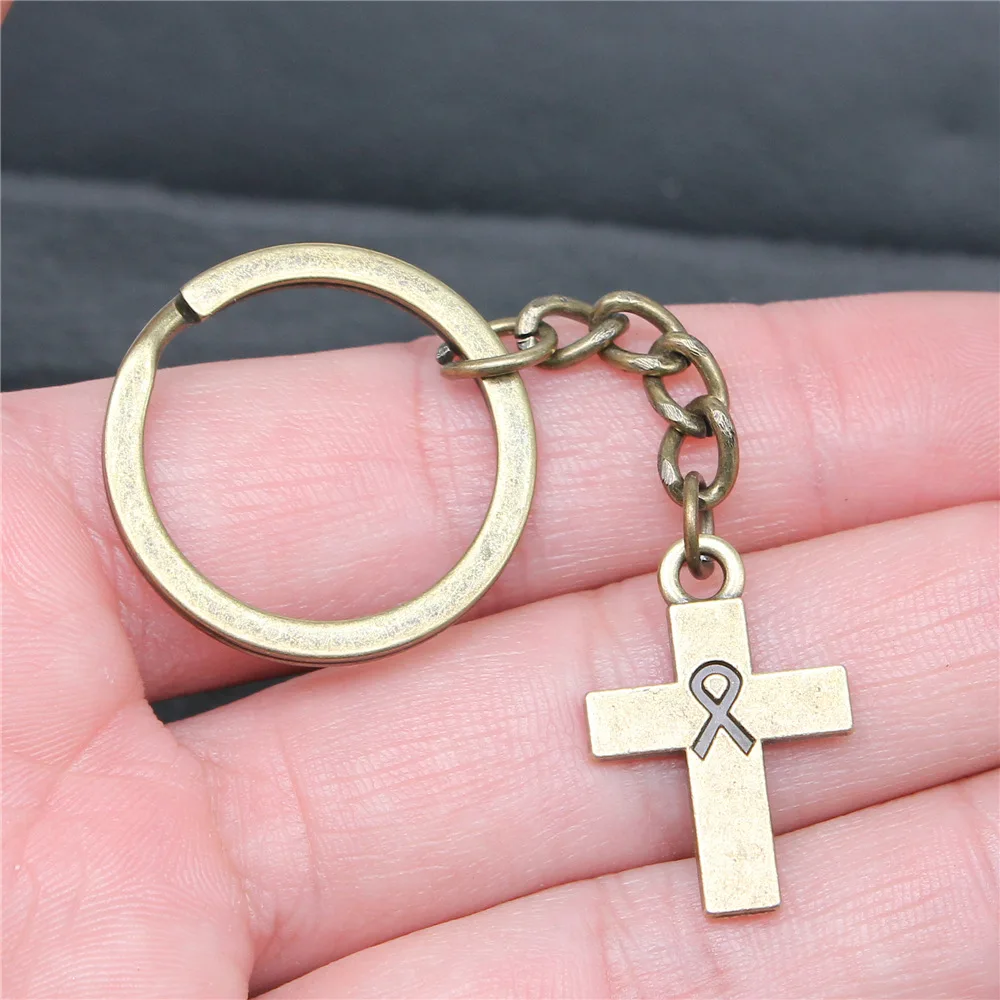 Keychain Holder Dropshipping Vintage Handmade Antique Bronze Color 25x17mm Ribbon Cross Pendant Keyring
Keychain Holder Dropshipping Vintage Handmade Antique Bronze Color 25x17mm Ribbon Cross Pendant Keyring