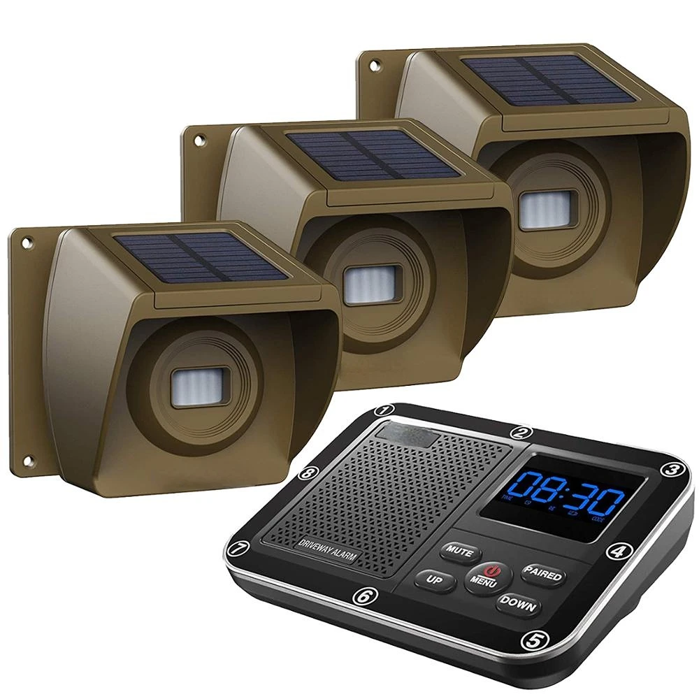 Wuloo Solar Powered Driveway Alarm Alert Wireless 500 Meters Long Range Home Garden Security System Weatherproof Motion Sensor
Wuloo Solar Powered Driveway Alarm Alert Wireless 500 Meters Long Range Home Garden Security System Weatherproof Motion Sensor