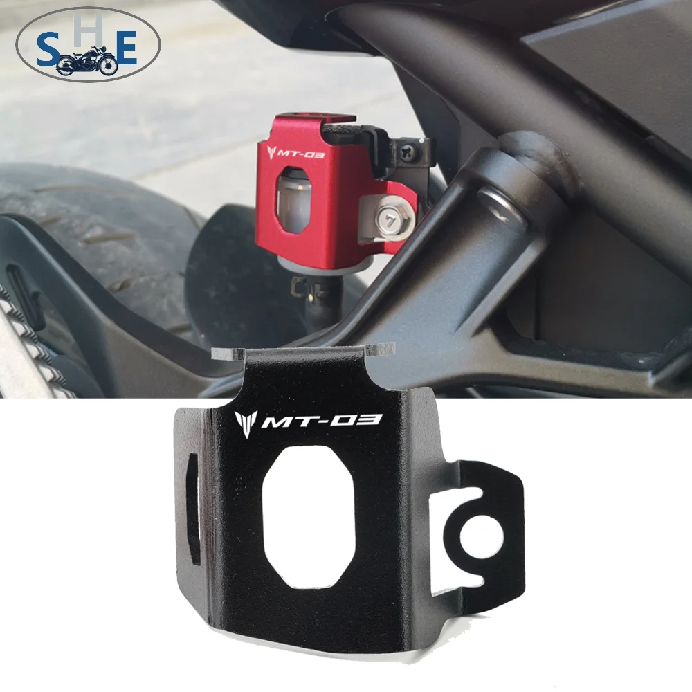 LOGO MT-03 For YAMAHA MT03 MT07 MT09 MT10 MT25 2015-2021 Motorcycle Accessories Rear Brake Fluid Reservoir Guard Cover Protector
LOGO MT-03 For YAMAHA MT03 MT07 MT09 MT10 MT25 2015-2021 Motorcycle Accessories Rear Brake Fluid Reservoir Guard Cover Protector