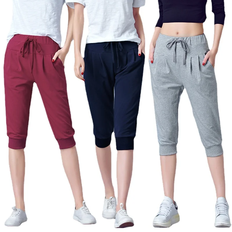 Summer thin sports Pants for Women Harem High Waisted Elastic Loose Joggers Sweatpants Calf Length Female Capris Trousers
Summer thin sports Pants for Women Harem High Waisted Elastic Loose Joggers Sweatpants Calf Length Female Capris Trousers