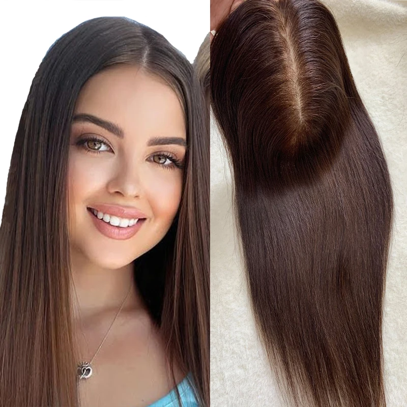 Супер длинные дышащие для лета европейские волосы Remy Topper 15x16 см Meddium коричневые прямые шелковые человеческие волосы
Супер длинные дышащие для лета европейские волосы Remy Topper 15x16 см Meddium коричневые прямые шелковые человеческие волосы