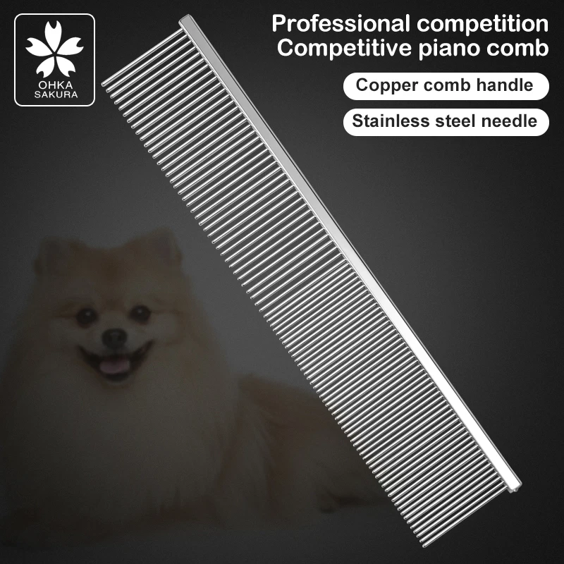 

Beautician's Special Piano Comb With Dense Teeth M-19 Hairy Cat And Dog Comb Straight Teddy Beauty Comb With Floating Hair For M