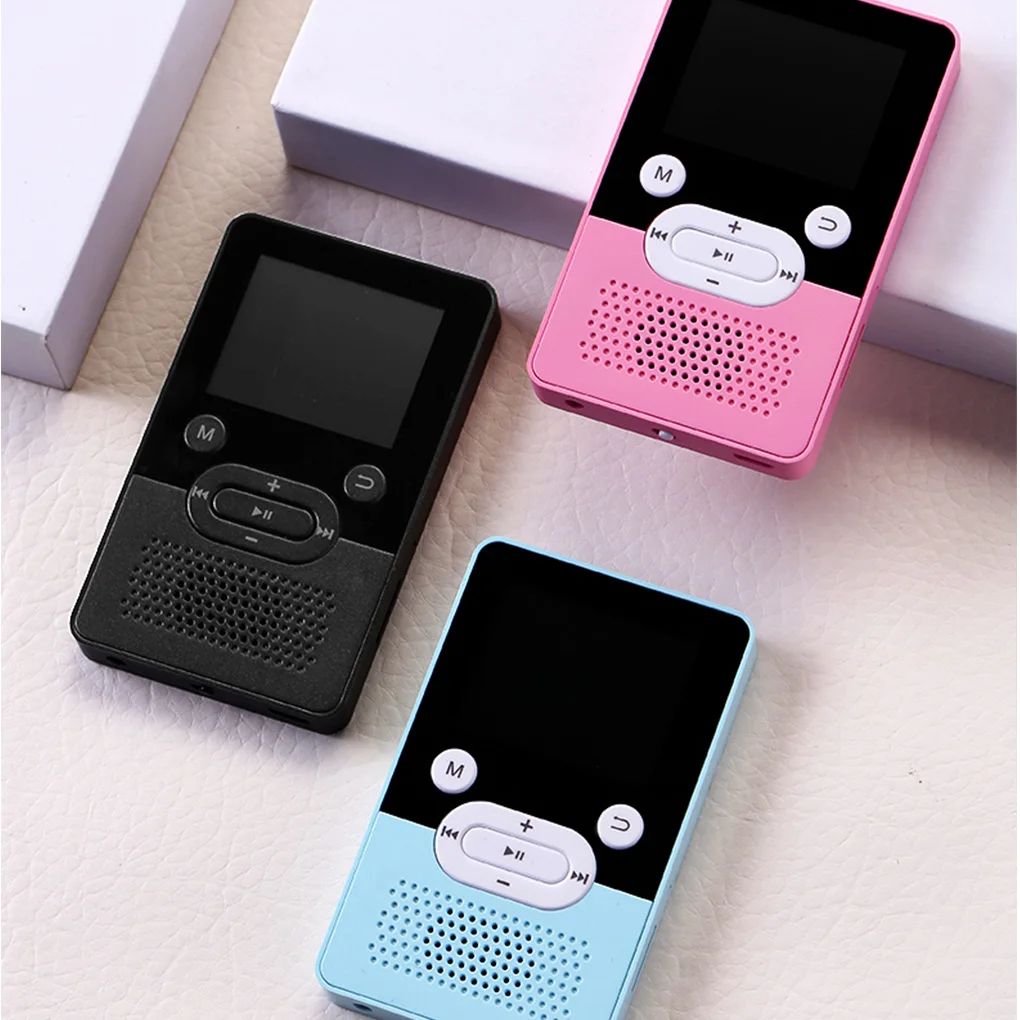 

Mp3-плеер 3 5 мм Bluetooth-совместимый MP4 Радио голосовая запись секундомер шагомер многофункциональная музыка розовый 8G