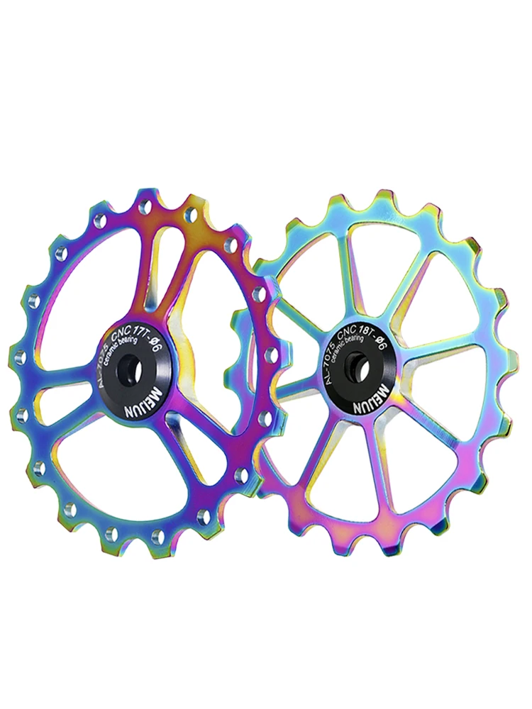 17T/18T Bike Rear Derailleur Jockey Wheel Aluminum Alloy Ceramic Bearing Guide Wheel Pulley Roller Fit 4/5/6 mm Axis
17T/18T Bike Rear Derailleur Jockey Wheel Aluminum Alloy Ceramic Bearing Guide Wheel Pulley Roller Fit 4/5/6 mm Axis