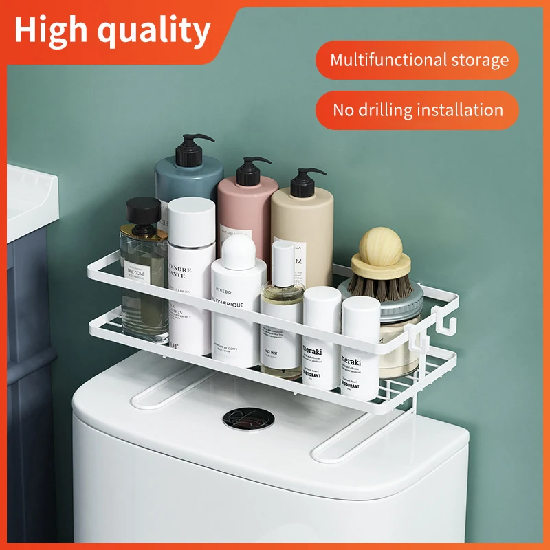 White Toilet Bathroom Shelf for Bathroom Organizer and Storage Holder Shampoo Bathroom Accessories Set Toilet Holder Wall Shelf
White Toilet Bathroom Shelf for Bathroom Organizer and Storage Holder Shampoo Bathroom Accessories Set Toilet Holder Wall Shelf