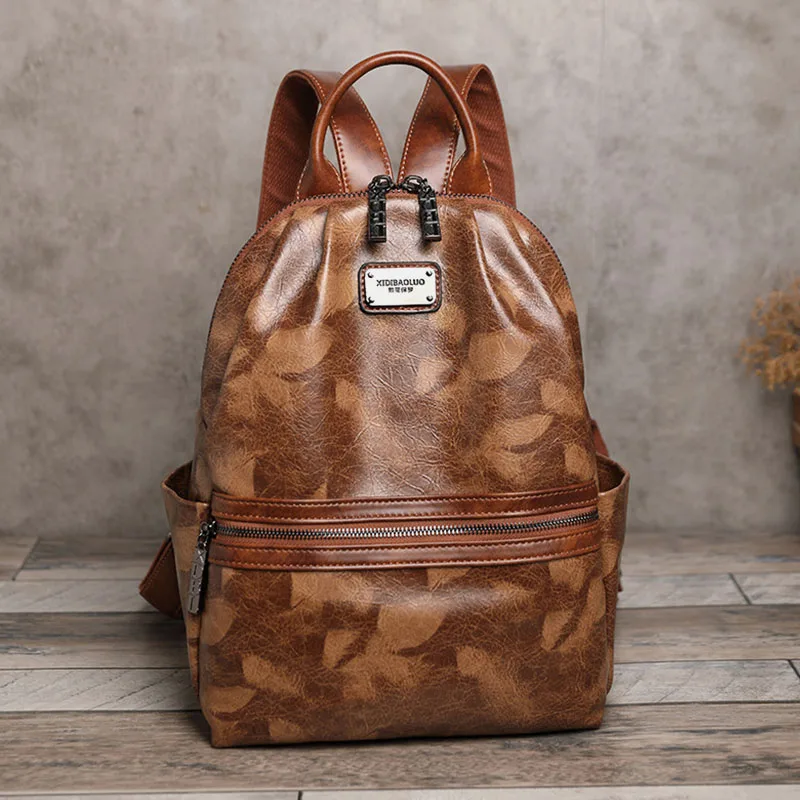 2022 New Women Men Waterproof Travel Backpacks Vintage Leather Travel Bag Retro Designer Backpacks For Teenager Girls Women 
2022 New Women Men Waterproof Travel Backpacks Vintage Leather Travel Bag Retro Designer Backpacks For Teenager Girls Women