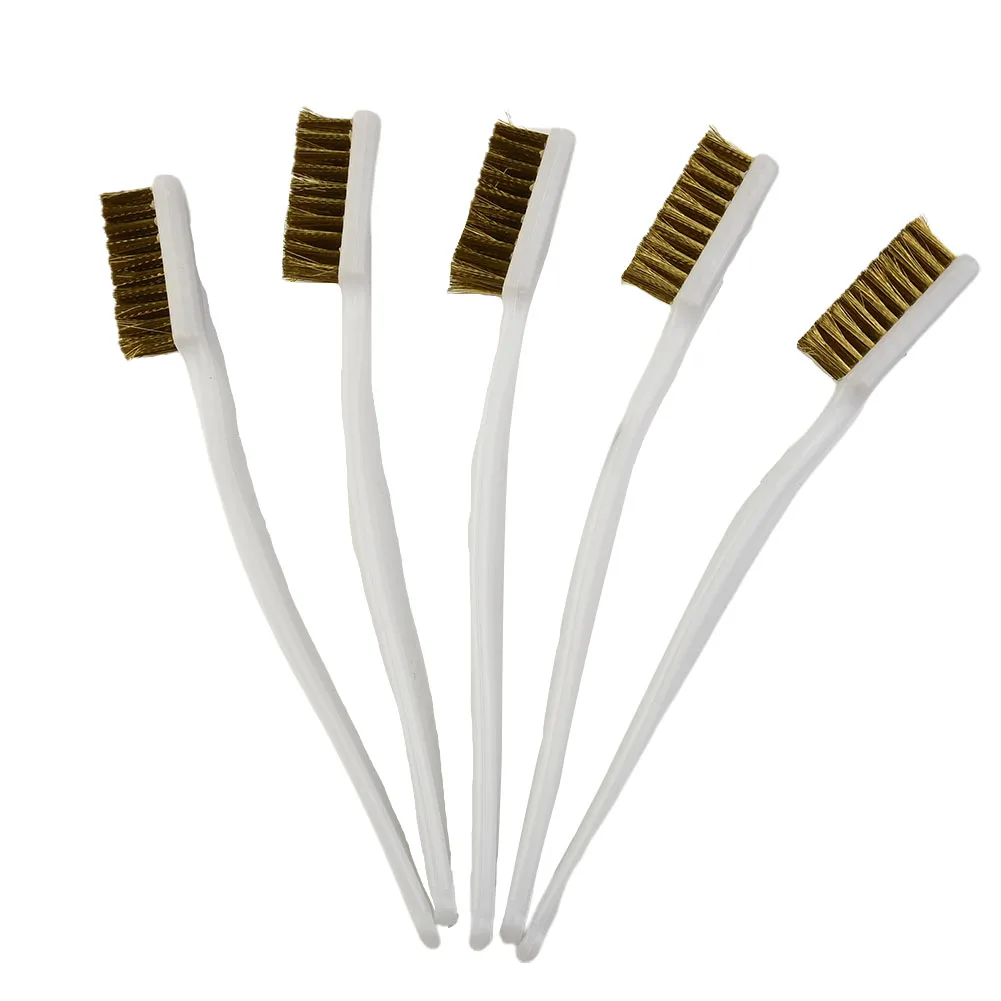 5Pcs 175mm Brass Wire Brush Mini Paint Rust Remover Steel Wire Brushes Industrial Metal Polishing Burring Cleaning Brush
5Pcs 175mm Brass Wire Brush Mini Paint Rust Remover Steel Wire Brushes Industrial Metal Polishing Burring Cleaning Brush