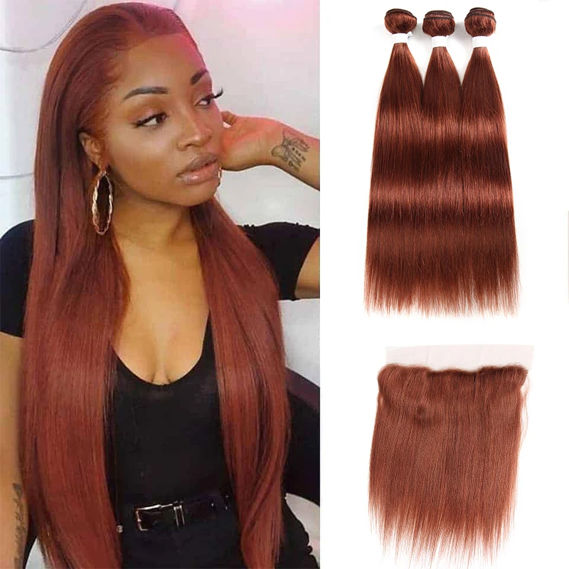 Straight Human Hair Bundles With Frontal Brazilian 100% Non-Remy Hair Weave Extensions 3 Bundles With Closure GOODHAIR
Straight Human Hair Bundles With Frontal Brazilian 100% Non-Remy Hair Weave Extensions 3 Bundles With Closure GOODHAIR