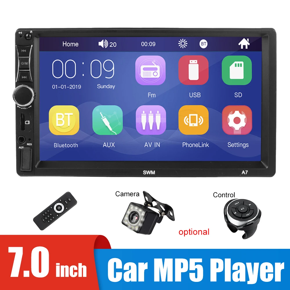 7-дюймовый экран Автомобильный MP5 плеер Carplay Android аудио Радио стерео зеркальная ссылка FM передатчик Bluetooth автомобильное Авторадио Универсальный
7-дюймовый экран Автомобильный MP5 плеер Carplay Android аудио Радио стерео зеркальная ссылка FM передатчик Bluetooth автомобильное Авторадио Универсальный
