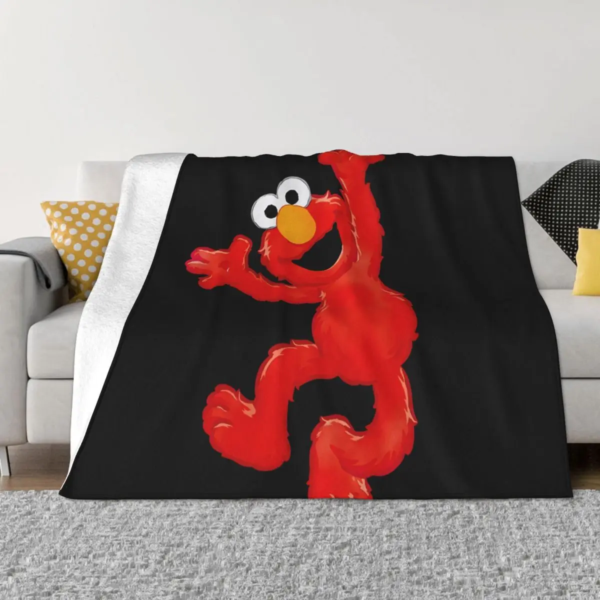 Кукла Улица Сезам Elmo для танцев мультяшное одеяло покрывало на кровать уличное