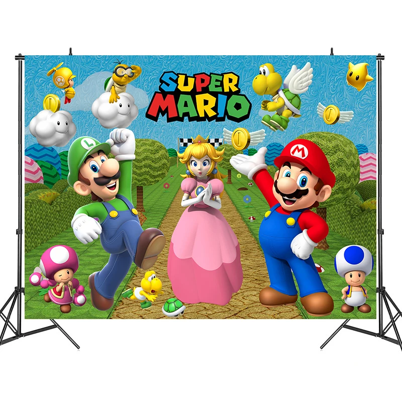 Game Super Mario Brothers Party Background Children's Birthday Party Photography Background Cloth Wall Decoration Theme Supplies
Game Super Mario Brothers Party Background Children's Birthday Party Photography Background Cloth Wall Decoration Theme Supplies