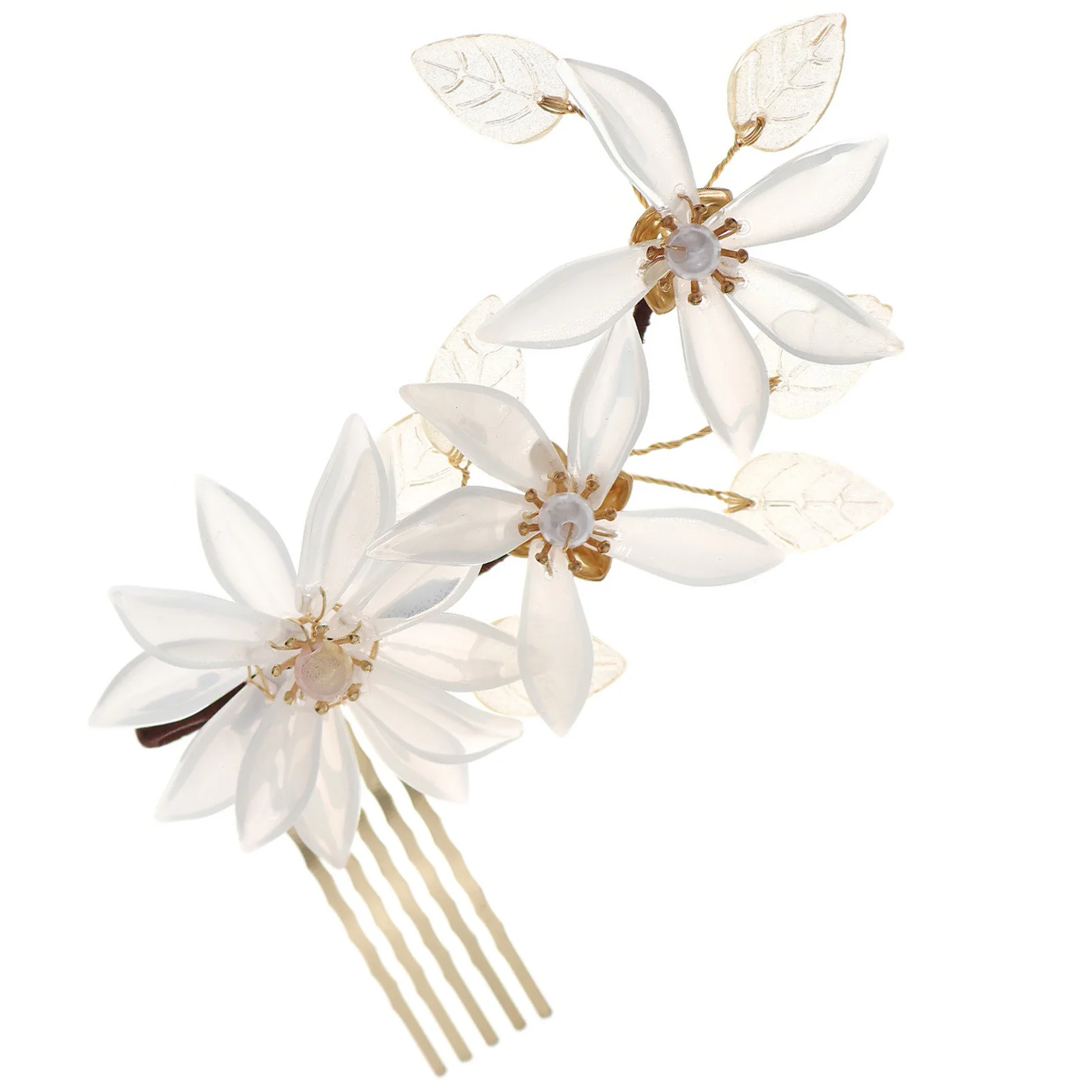 

Women's Hair Comb Headpiece Glittering Floral Hair Styling Tool Accessories for Female Daily Headdress Jewelries