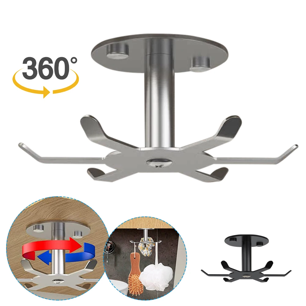 Stainless Steele Under Cabinet Hook Rotating Kitchen Utensil Holder 6 Hooks Utensil Hanging Rack with Screw for Kitchen Bathroom
Stainless Steele Under Cabinet Hook Rotating Kitchen Utensil Holder 6 Hooks Utensil Hanging Rack with Screw for Kitchen Bathroom