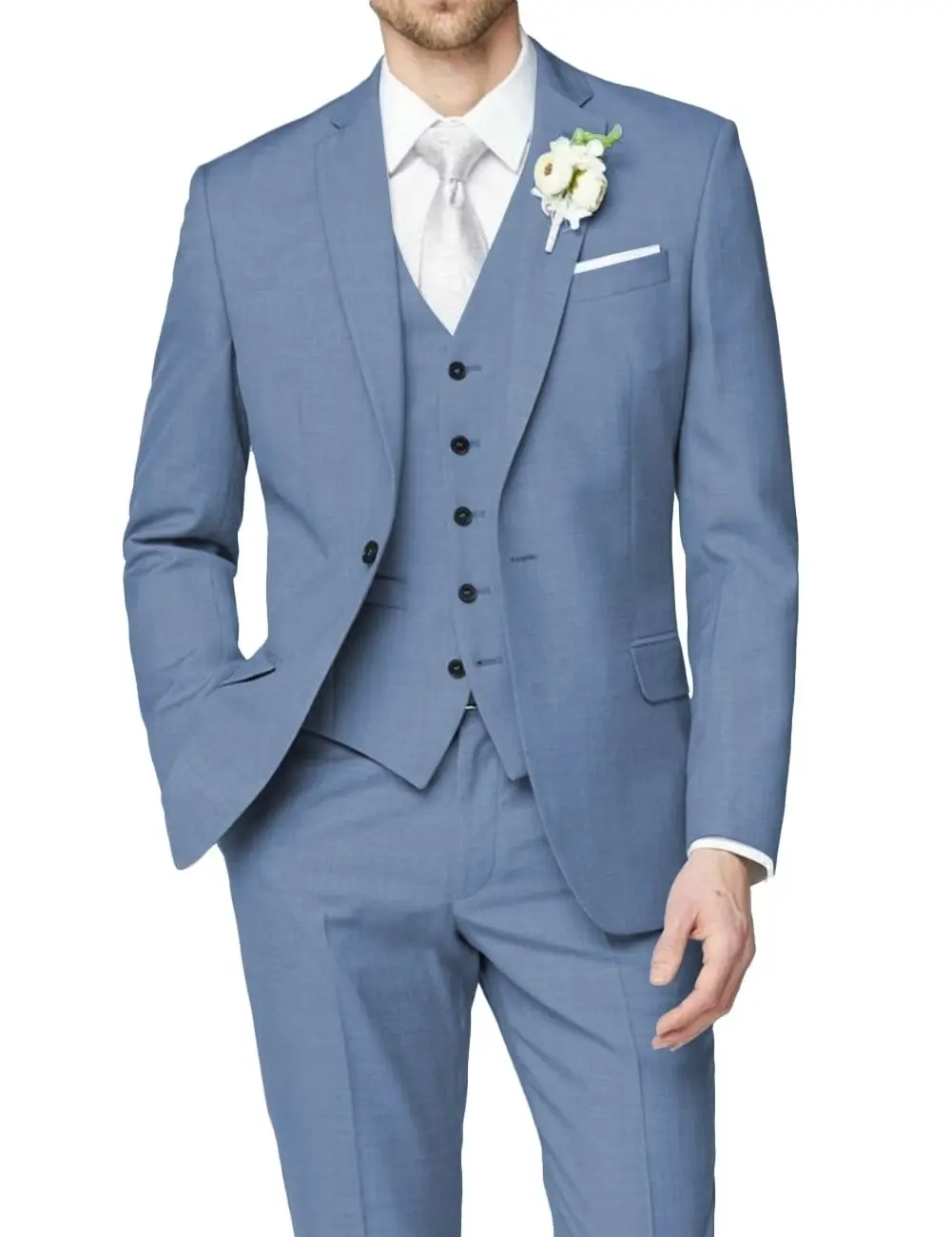 Male Blazer Set Solid Color 3Pcs Groom Formal Business Notch Lapel Men Suits Slim Fit Party Wedding Tuxedo (Jacket+Vest+Pants)
Male Blazer Set Solid Color 3Pcs Groom Formal Business Notch Lapel Men Suits Slim Fit Party Wedding Tuxedo (Jacket+Vest+Pants)
