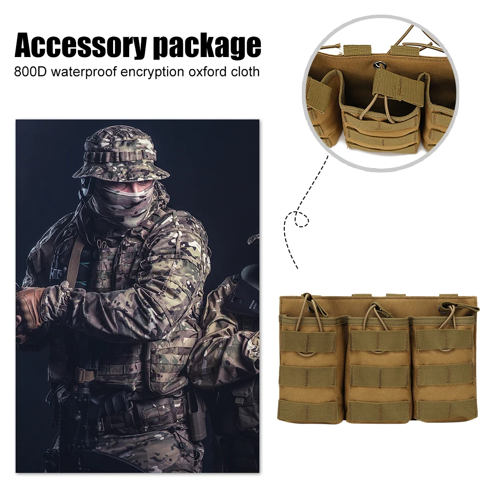 Tactical Magazine Pouch EDC Airsoft MOLLE Pouch Ammo Bags Pistol Cartridge Holster Triple Holster Airsoft Hunting Accessaries
Tactical Magazine Pouch EDC Airsoft MOLLE Pouch Ammo Bags Pistol Cartridge Holster Triple Holster Airsoft Hunting Accessaries