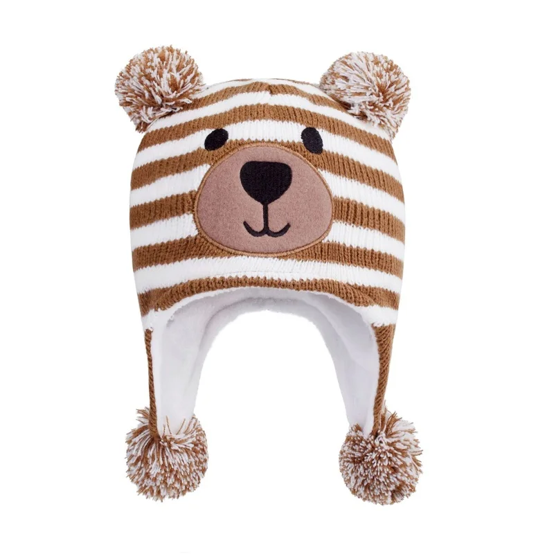 0-3 Years Children Hat Spring Autumn New Cartoon Bear Baby Hat Toddler Boys Girls Velvet Lining Pompom Hat
0-3 Years Children Hat Spring Autumn New Cartoon Bear Baby Hat Toddler Boys Girls Velvet Lining Pompom Hat