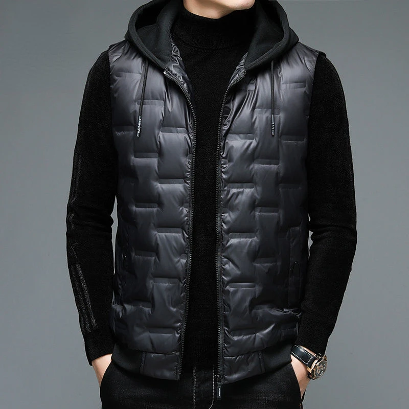 2022 New Thicken Vest Men Casual Winter Warm Sleeveless Jacket Hooded Outerwear Solid Color Stylish Waistcoat Plus Size C145
2022 New Thicken Vest Men Casual Winter Warm Sleeveless Jacket Hooded Outerwear Solid Color Stylish Waistcoat Plus Size C145