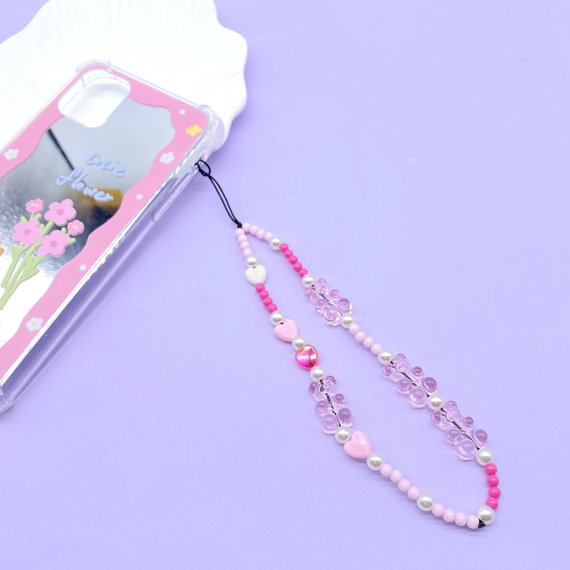 2022 New Japanese and Korean Girl Cute Pink Beads Mobile Phone Chain Heart-shaped Charm
2022 New Japanese and Korean Girl Cute Pink Beads Mobile Phone Chain Heart-shaped Charm