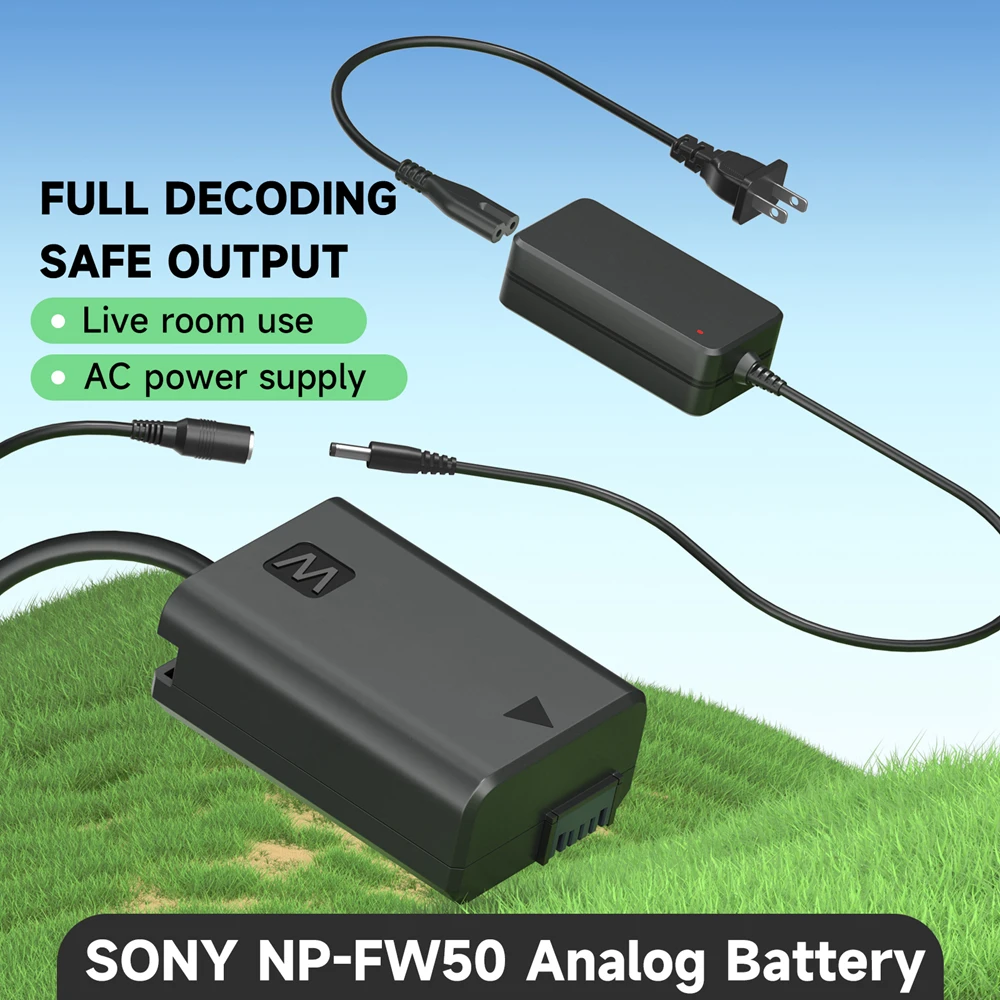 PALO NP-FW50 NP FW50 Dummy Battery AC Power Supply Adapter DC Coupler Kit for Sony Alpha A6500 NEX-3 ILCE-3000 ILCE-5000 Camera
PALO NP-FW50 NP FW50 Dummy Battery AC Power Supply Adapter DC Coupler Kit for Sony Alpha A6500 NEX-3 ILCE-3000 ILCE-5000 Camera
