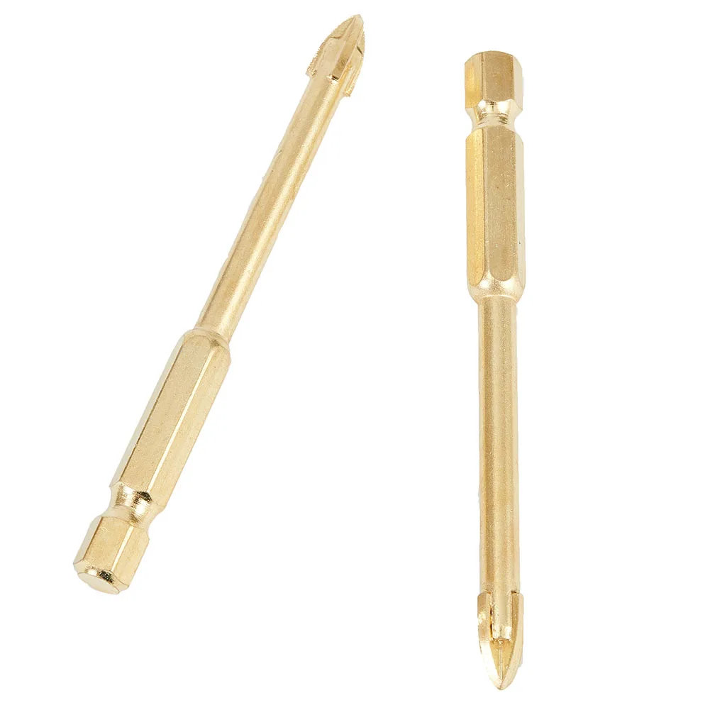 5pcs 6mm Titanium Ceramic Tile Marble Glass Drill Bits Spear Head Hex Shank Drills Glass, Ceramic, Wood, Metal, Plastic
5pcs 6mm Titanium Ceramic Tile Marble Glass Drill Bits Spear Head Hex Shank Drills Glass, Ceramic, Wood, Metal, Plastic