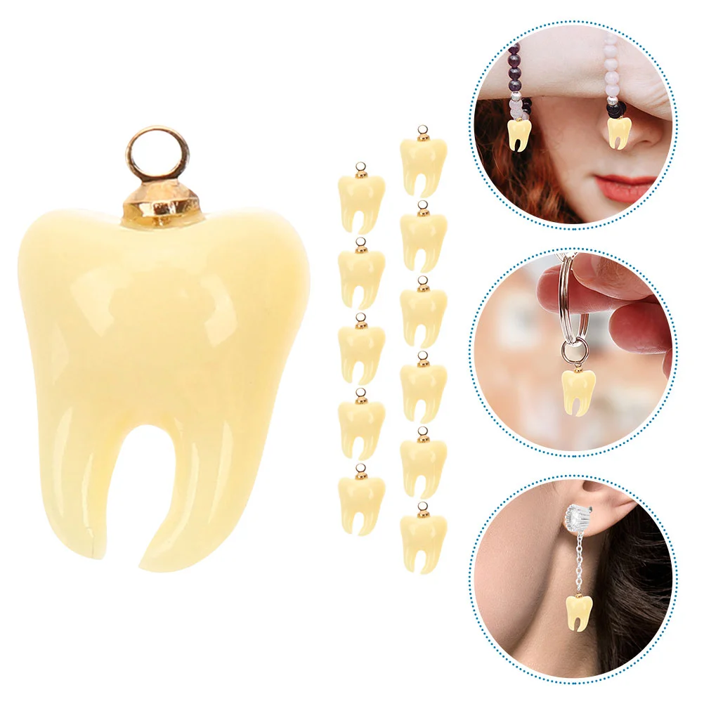 12 Pcs Deciduous Teeth Keychain Accessories Jewelry Findings Pendants Resin Mini Charms
12 Pcs Deciduous Teeth Keychain Accessories Jewelry Findings Pendants Resin Mini Charms