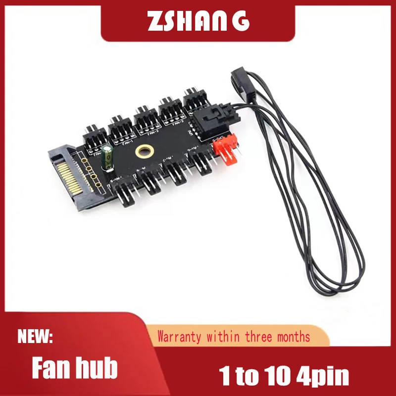 Chassis fan hub Speed Controller Regulator 12V 4Pin 10 Interface SATA/Big 4PIN powered For Computer Case With PWM Cable
Chassis fan hub Speed Controller Regulator 12V 4Pin 10 Interface SATA/Big 4PIN powered For Computer Case With PWM Cable