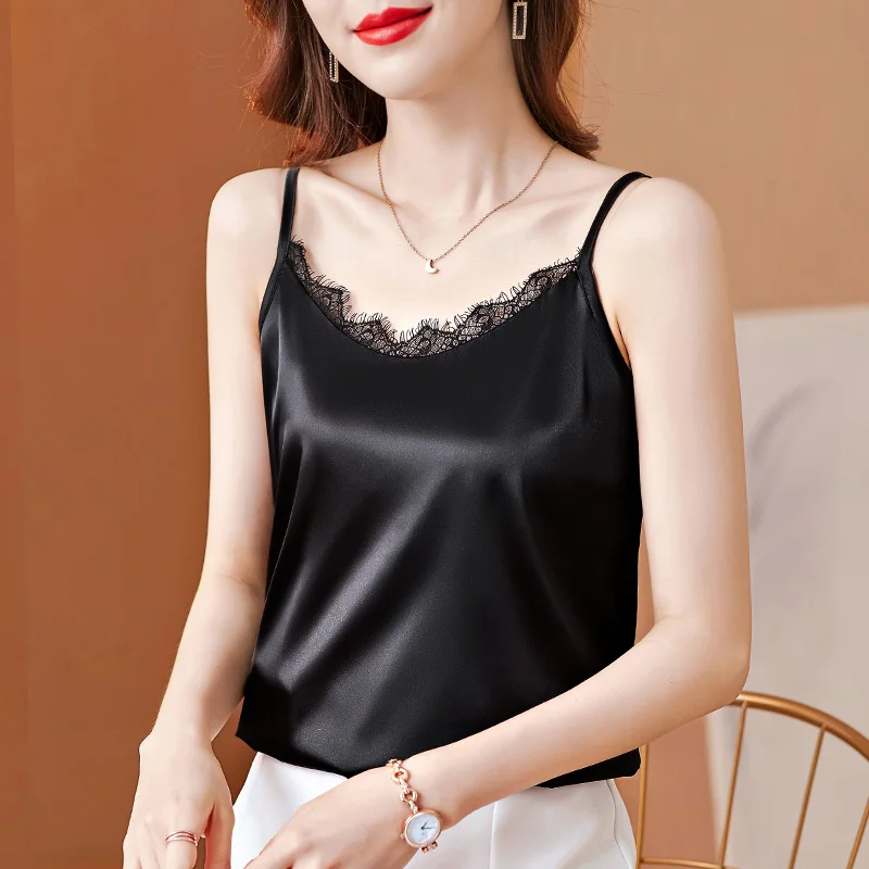 Summer Lace Camis Top SATIN Solid New Design Inner And Outer Office Lady Tank Tops For Women Dropshipping
Summer Lace Camis Top SATIN Solid New Design Inner And Outer Office Lady Tank Tops For Women Dropshipping