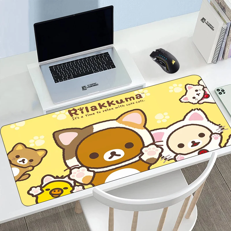 Игровой коврик для мыши Rilakkuma, игровой коврик для мыши, компьютерный Настольный коврик, аксессуары для клавиатуры, милый коврик для ноутбуко...
Игровой коврик для мыши Rilakkuma, игровой коврик для мыши, компьютерный Настольный коврик, аксессуары для клавиатуры, милый коврик для ноутбуко...