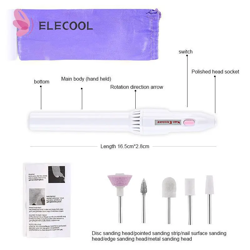 High-quality Electric Pedicure Grinding Tool Efficient Professional Professional Nail Drill Kit Manicure Milling Cutter Grinding
High-quality Electric Pedicure Grinding Tool Efficient Professional Professional Nail Drill Kit Manicure Milling Cutter Grinding