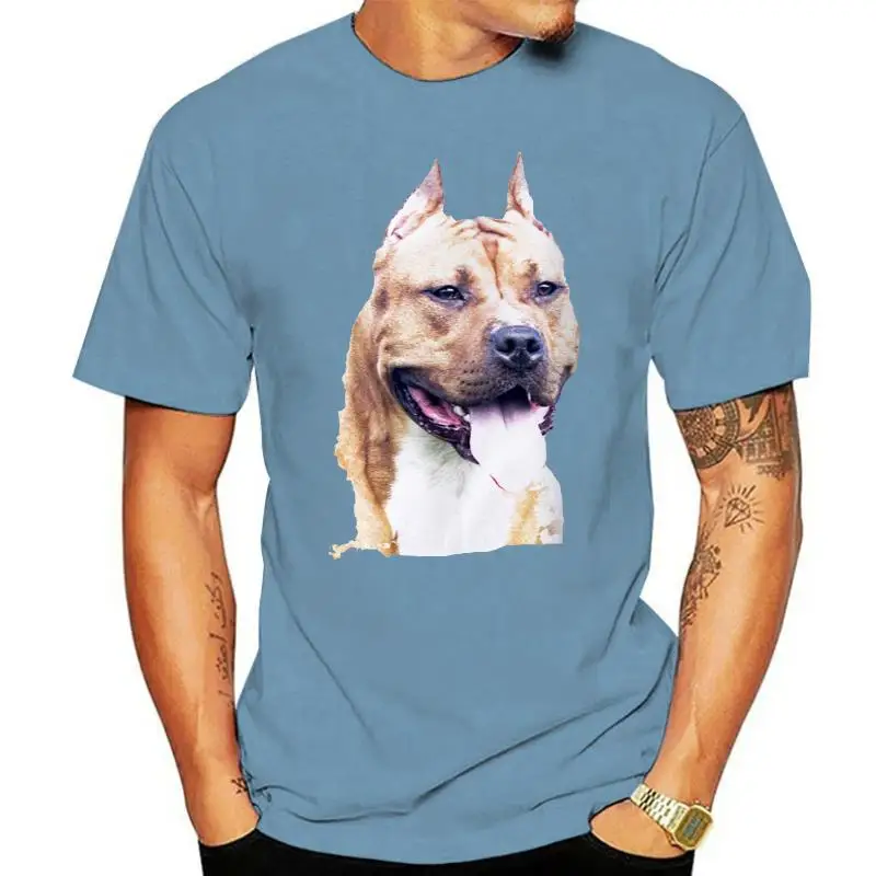 Amstaff Американ Стаффордшир терьер-Футболка Топ Футболка-Мужские Женские футболки