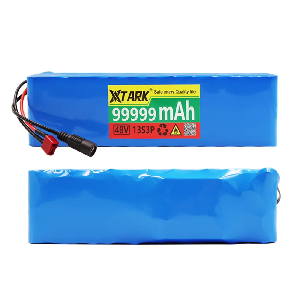 48V 100Ah 1000W 13s3p 48V 18650 Li-Ion Battery Pack for 54.6V Electric Scooter with BMS 54.6V Charger and Backup Battery
48V 100Ah 1000W 13s3p 48V 18650 Li-Ion Battery Pack for 54.6V Electric Scooter with BMS 54.6V Charger and Backup Battery