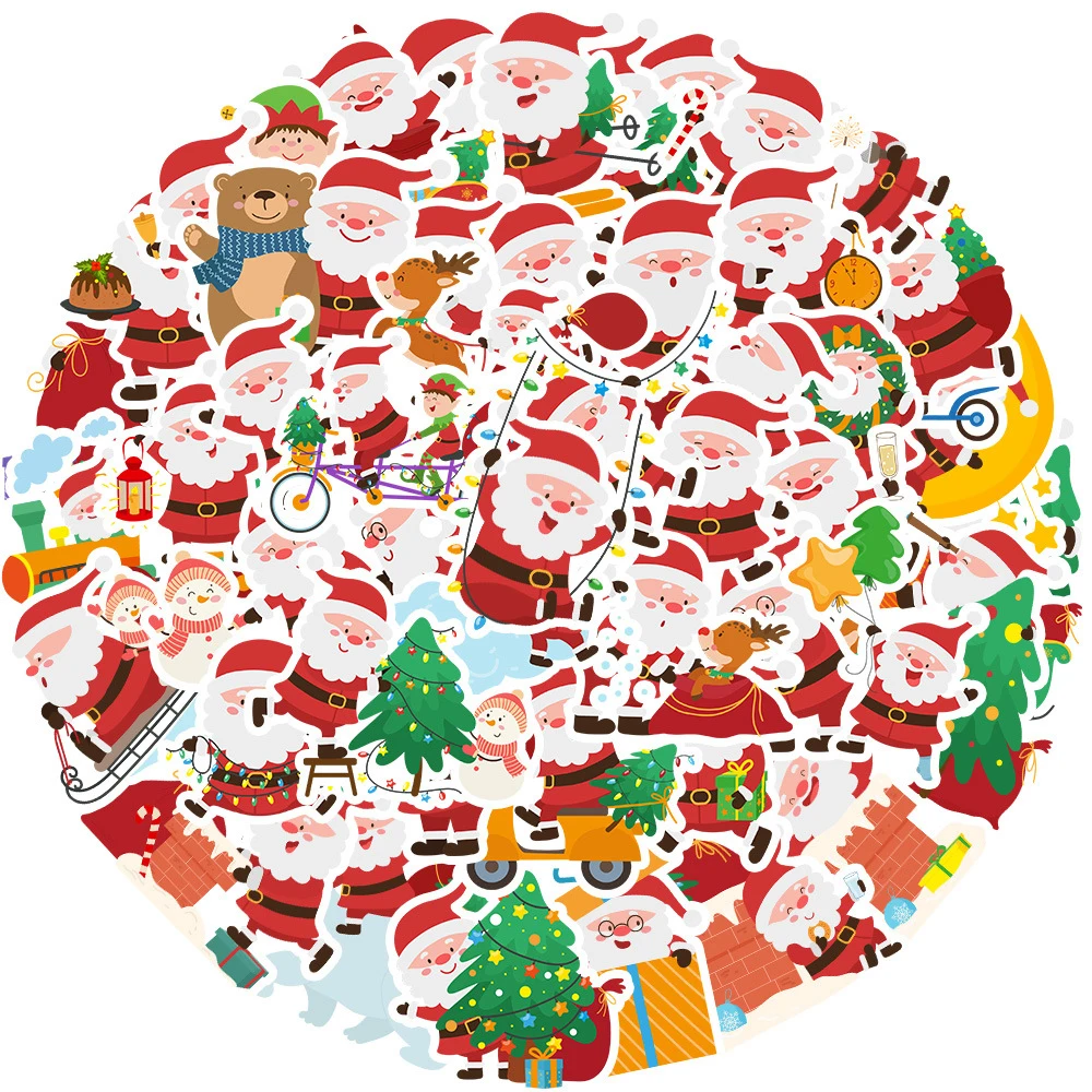 10/30/50PCS Cute Christmas Tree Santa Claus Cartoon Stickers Decals DIY Laptop Luggage Skateboard Gift Fun Sticker for Kid Toys
10/30/50PCS Cute Christmas Tree Santa Claus Cartoon Stickers Decals DIY Laptop Luggage Skateboard Gift Fun Sticker for Kid Toys