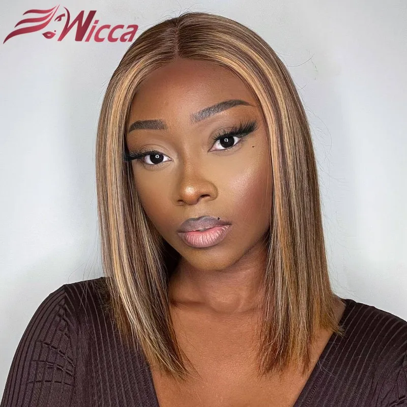 Highlight Bob Wig Human Hair Brazilian Ombre Lace Frontal Wig 13*1 Lace Front Human Hair Wig #4/27 Short Bob Straight For Women
Highlight Bob Wig Human Hair Brazilian Ombre Lace Frontal Wig 13*1 Lace Front Human Hair Wig #4/27 Short Bob Straight For Women